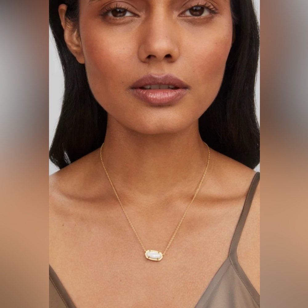 ❌SOLD❌ Lot of 2x [Kendra Scott] Mother of Pearl/Elisa Necklace & Dani Earrings - Picture 4 of 12